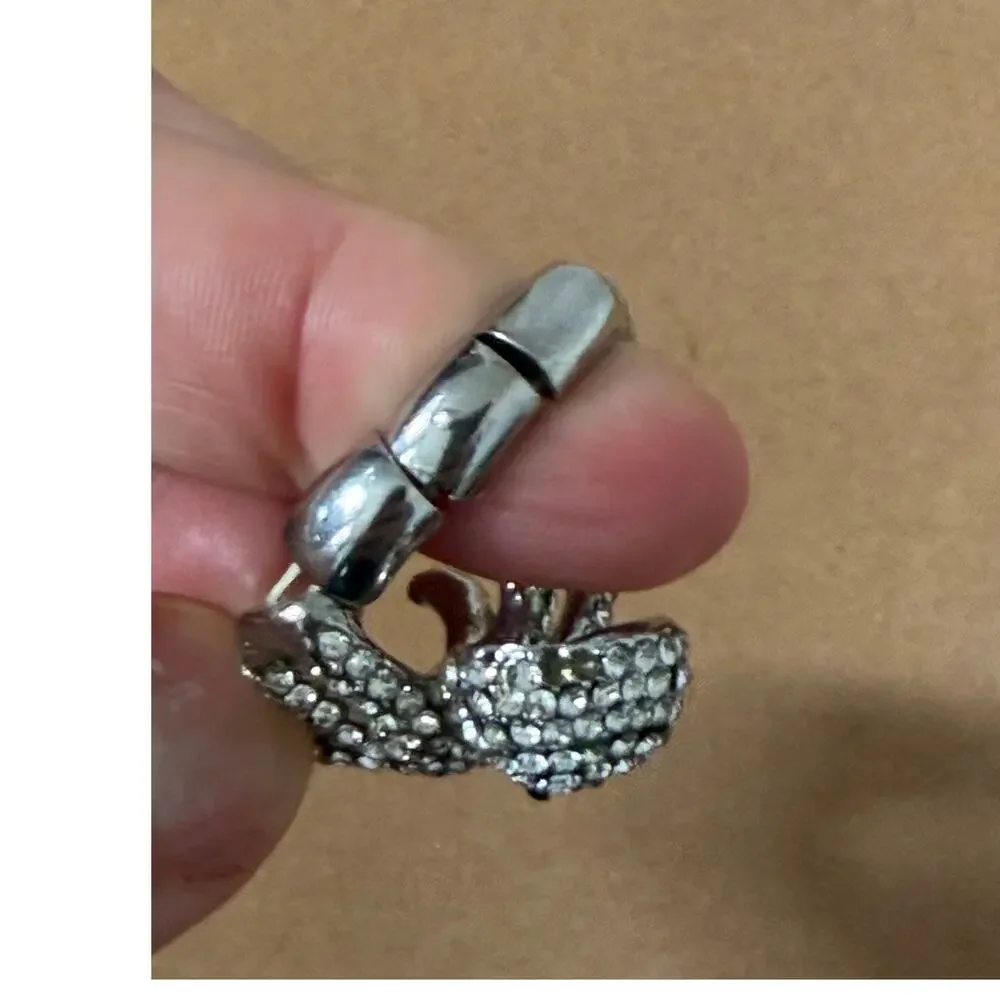 Sparkle‎ 1.5 inch tall Octopus Stretch Band Fashion Ring